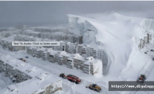 Bina ve araçlar karlarla kaplandı