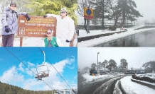 Zirvede beyaz şölen