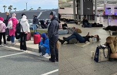 Yolcular perişan oldu