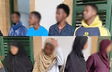 Güneye geçmeye çalışan 8 Somalili yakalandı