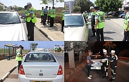 Üç ilçede denetim yapan polis ekipleri, 2 bin 60 sürücüden 766’sına ceza yazdı