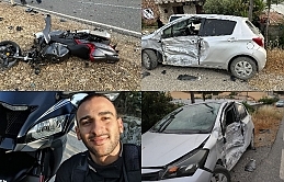 Pınarbaşı yakınlarında meydana gelen kazada motosiklet sürücüsü henüz 25 yaşında olan Rifat Gezici hayatını kaybetti