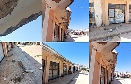 Gazimağusa Otobüs Terminali’nde çürüyen binalardan beton parçaları dökülüyor