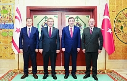 Ankara’ya giden Başbakan Üstel, Cumhurbaşkanı Yardımcısı Yılmaz ile görüşerek tüm konuları masaya yatırdı