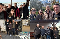 Balıkçıları ziyaret eden Meritta yetkilileri, deniz kaplumbağalarının neslinin devamı için birlikte çalışmaya devam edeceklerini belirtti