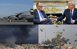 Almanya Başbakanı ile görüşen Trump, “İran’ın hava kuvvetlerini, donanmasını ve lider kadrosunu yok ettik” dedi