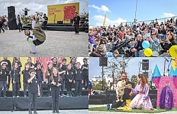 Kızılbaş Parkı'nda eğlenceli oyunlar oynandı, renkli etkinlikler düzenlendi