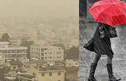 Güneyde tozlu havanın etkili olacağı belirtilirken, kuzeyde kuvvetli yağış uyarısı yapıldı