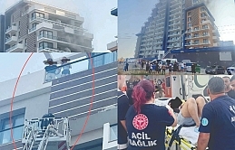 İskele'nin Long Beach bölgesinde bulunan yüksek katlı apartmanda yangın çıktı; itfaiyenin merdiveni yetişmeyince çok sayıda kişi dairelerinde mahsur kaldı