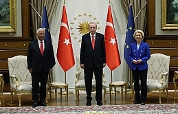 Cumhurbaşkanı Erdoğan ile görüşen Avrupa Konseyi Başkanı Costa ile Avrupa Komisyonu Başkanı Leyen’den Kıbrıs sorununun çözümü konusunda ortak mesaj