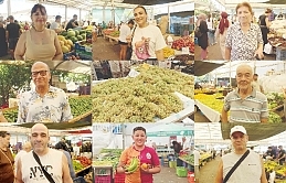 Meyve ve sebze ihtiyacını Çarşamba pazarından karşılayan ‘cici kızlar’ kirazın ucuzlamasından memnun