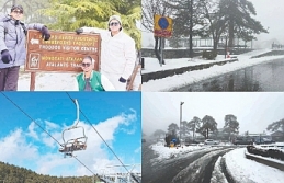 Zirvede beyaz şölen