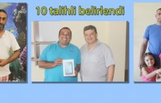 10 talihli belirlendi