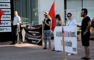 Pankartlı protesto