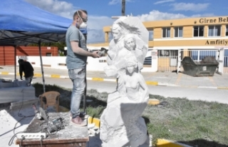 Uluslararası Girne Belediyesi Heykel Sempozyumu devam...