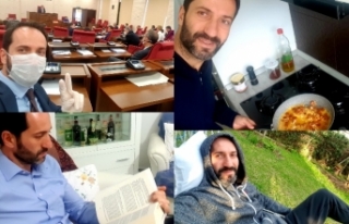 CTP Milletvekili Armağan Candan, günlerini evinde...