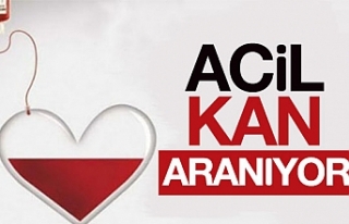 Acil B Rh negatif kan araniyor