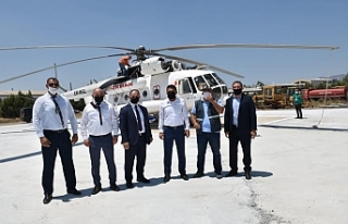 Yangın helikopterimiz geldi