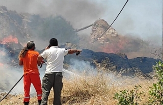 Esentepe’de boş arazide yangın çıktı