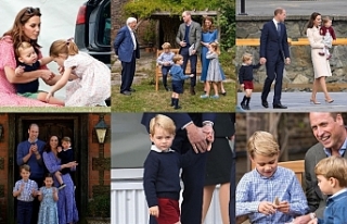 Kraliyet Ailesi'nin çocukları eski giysilerle...