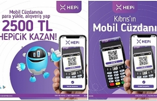 HEPi mobil cüzdan ile alışveriş ve para transferinde...