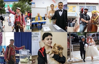 Seçimde renkli anlar yaşandı