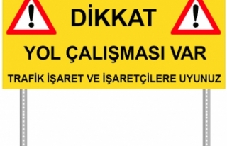 Akçay-Bostancı ana yolunda banket temizleme çalışmaları...