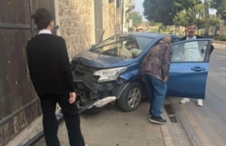 Sürücü hafif yaralandı