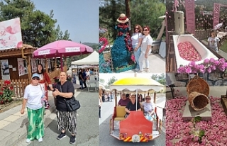 Güller arasında  güzel bir gün