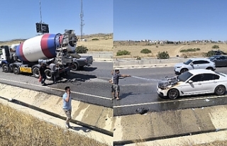 Motoru alev aldı