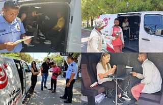 Mobil araçlar denetim yaptı