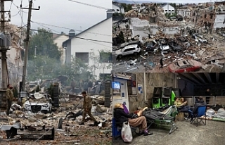 Kente bombalar yağdı