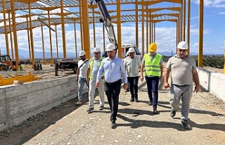 Çalışmaları yerinde gördü