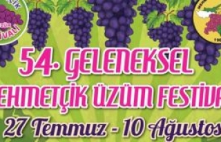 “54. geleneksel mehmetçik üzüm festivali” pazar...