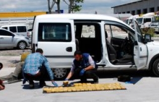 Aksaray’da 40 kilo eroin