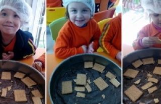 Bisküvili puding yaptılar