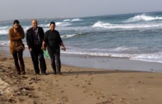 Gazimağusa  kumsala aktı