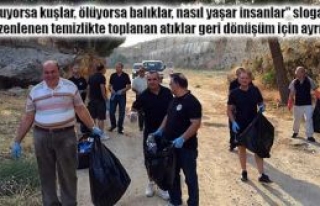Hendek pırıl pırıl oldu