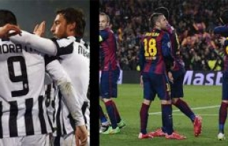 Juventus ve Barcelona çeyrek finalde