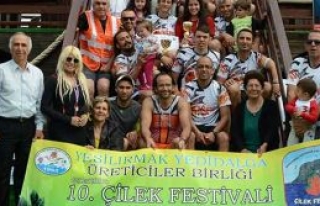 Kulaçlar, Çilek Festivali için atıldı