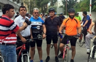 Öğretmenler  pedal çevirdi