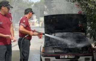 Peugeot alev alev yandı