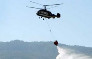 Yangın helikopteri 41 gündür görevde