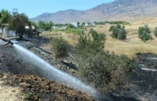 Yangını itfaiye söndürdü