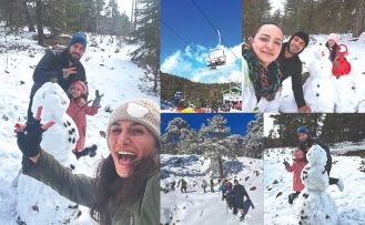 Kıbrıslı Türklerin kar keyfi