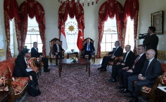 Törenle karşılandı