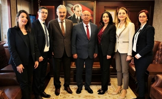Özyiğit; İzmir Valisi, Katip Çelebi, Dokuz Eylül ve Ege Üniversitesi rektörleriyle bir araya geldi