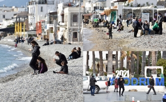 Marmaris ve Bodrum'da, sahillerde hareketlilik yaşanmaya başladı