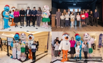 Çocuklara ödülleri verildi