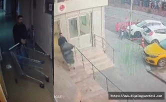 Market arabasıyla taşıdı